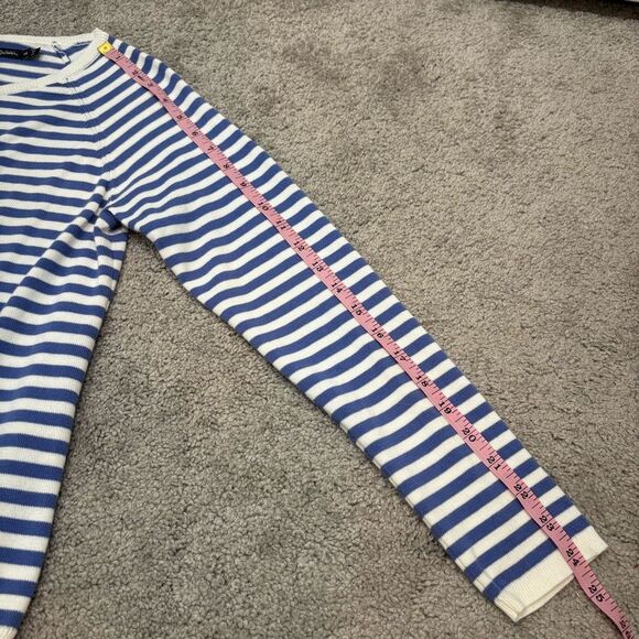 Gudrun Sjoden Blue and White Striped Cardigan Sweater Organic Cotton Size XS - Picture 10 of 12